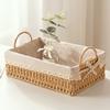 Home Decoration Hand-woven Baskets Imitation Rattan Desktop Sundries Organizer