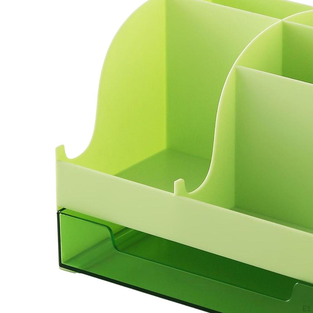 Box, Stationery Organizer, with Drawer Container Pen Holder Case Desk Bedroom Dresser