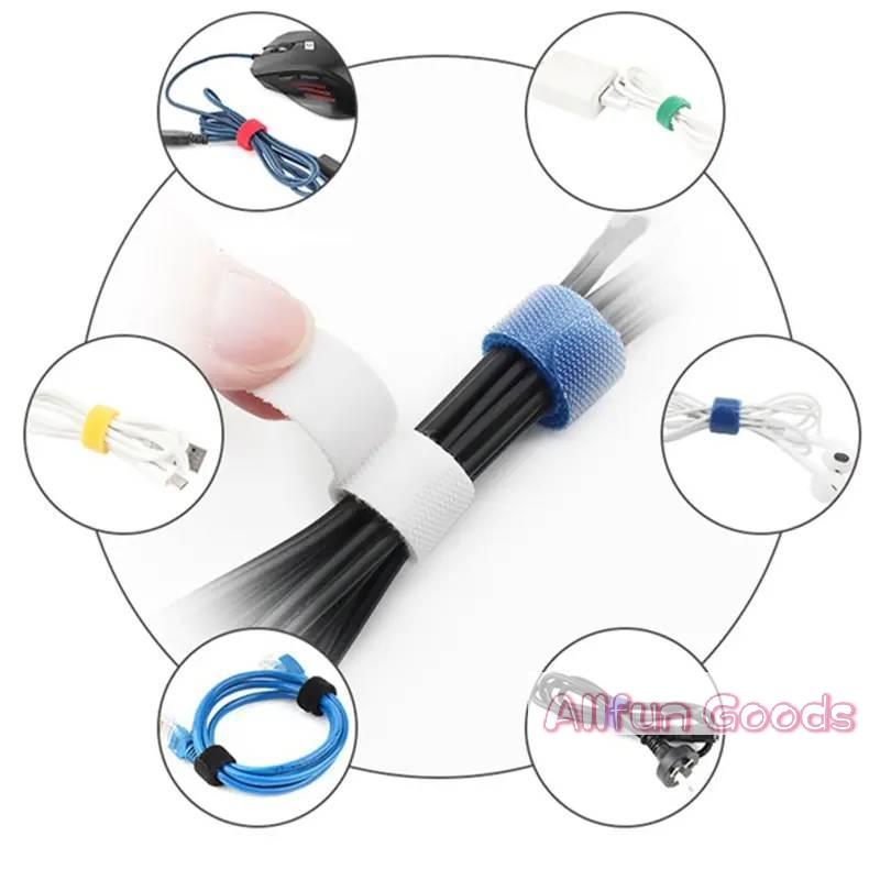 [TG835]30/50/100pcs  , Power Cable And Data Cable Organizer, Reusable Binding Straps