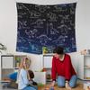 XLDLIOO Galaxy Dinosaur Wall Tapestry, Astral Dinosaur Breed Wall Tapestry Hanging for Boys Kids Room Dinosaur Lovers, Retro Dino Tapestries Wall