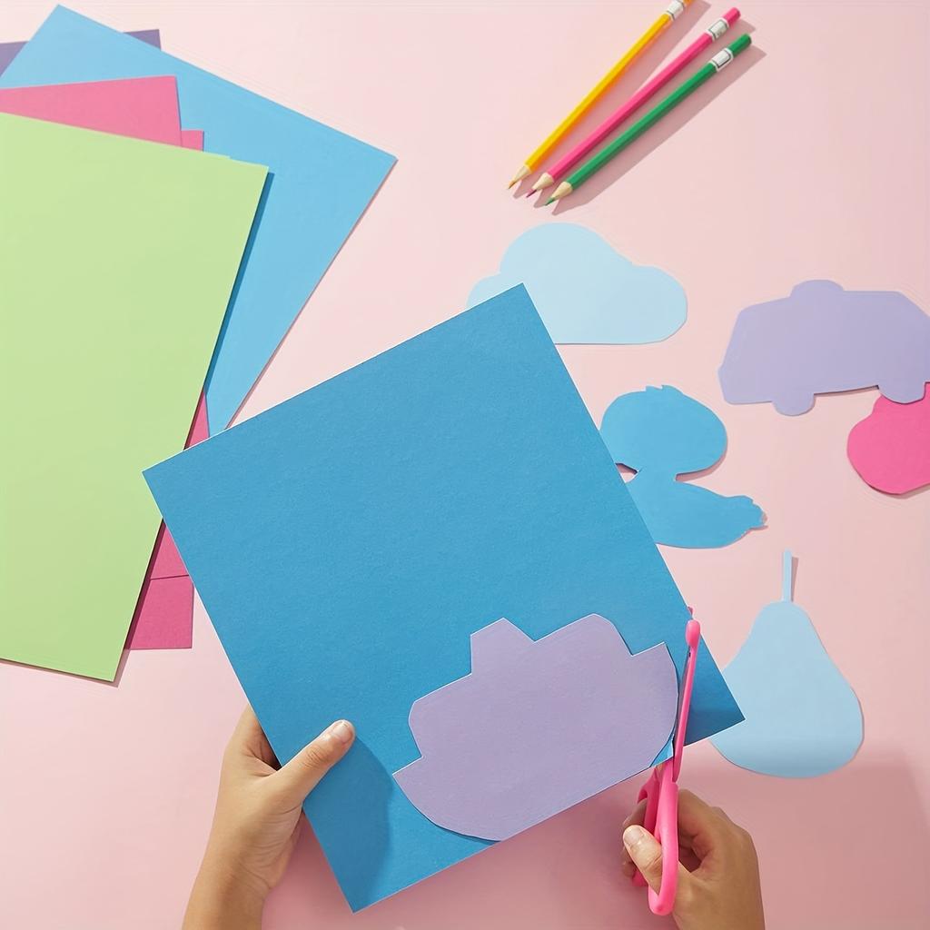 60 Blatt bunter Karton, 30 verschiedene Farben im A4-Format, 180 g/m² Karton-Farbpapier zum Kartenbasteln, Basteln, Scrapbooking.