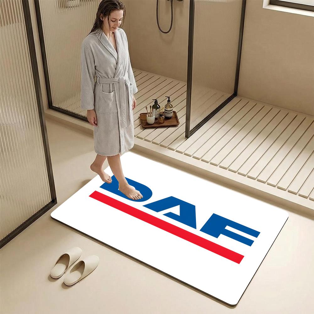 D-A-F Trucks Brand Floor Mat Diatomite Bath Mat – Highly Absorbent, Non-Slip, Quick-Drying Bathroom Rug