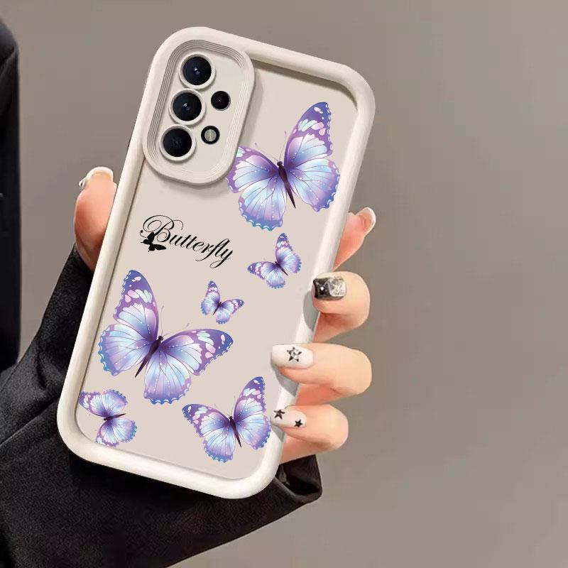 Beautiful Butterfly Case For Samsung Galaxy A55 5G Case A35 A13 A54 A53 A52 A34 A33 A32 A21S A14 A23 A24 A12 A51 A71 Phone Cover