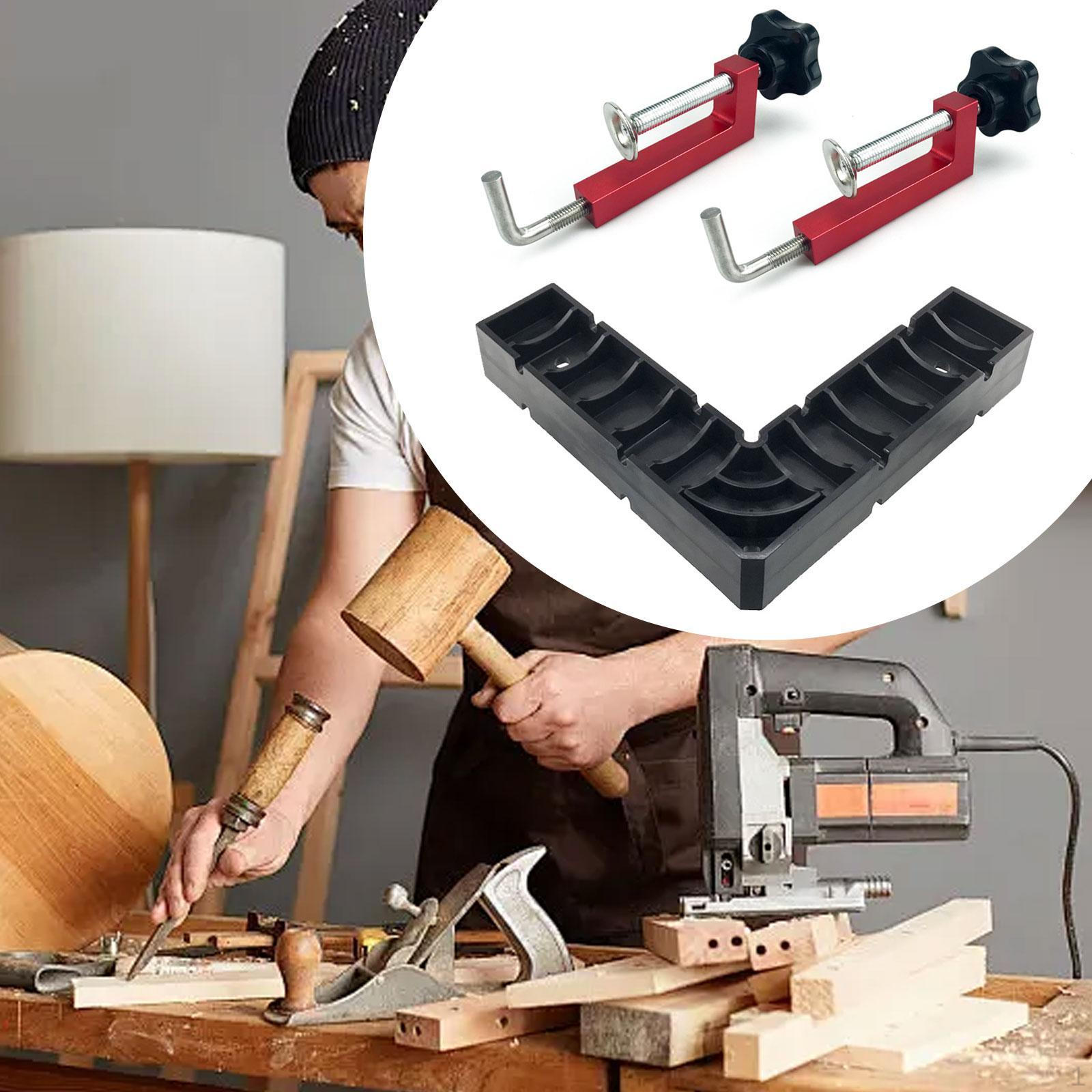 

Угловые струбцины Инструменты Аксессуары Столярные принадлежности Позиционирующая струбцина Прямой угол для рамы красный