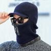 Riding Male Plush Bib Hood Windproof Thicking Hat Collar Plush Hat Beanie Hat Scarf Bib Hat