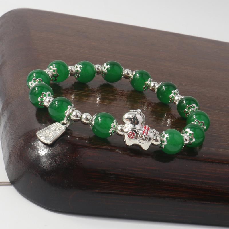 Chinese Style Zodiac Horse Bracelet For Women Men Life Year Amulet Lucky Beads Blessing Bracelet Friendship Couple Jewelry Gift