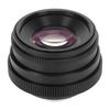 35mm Camera Lens F1.6 Large Aperture C Mount Fixed Focus Manual Focus Lens for Mirrorless Camera Bla