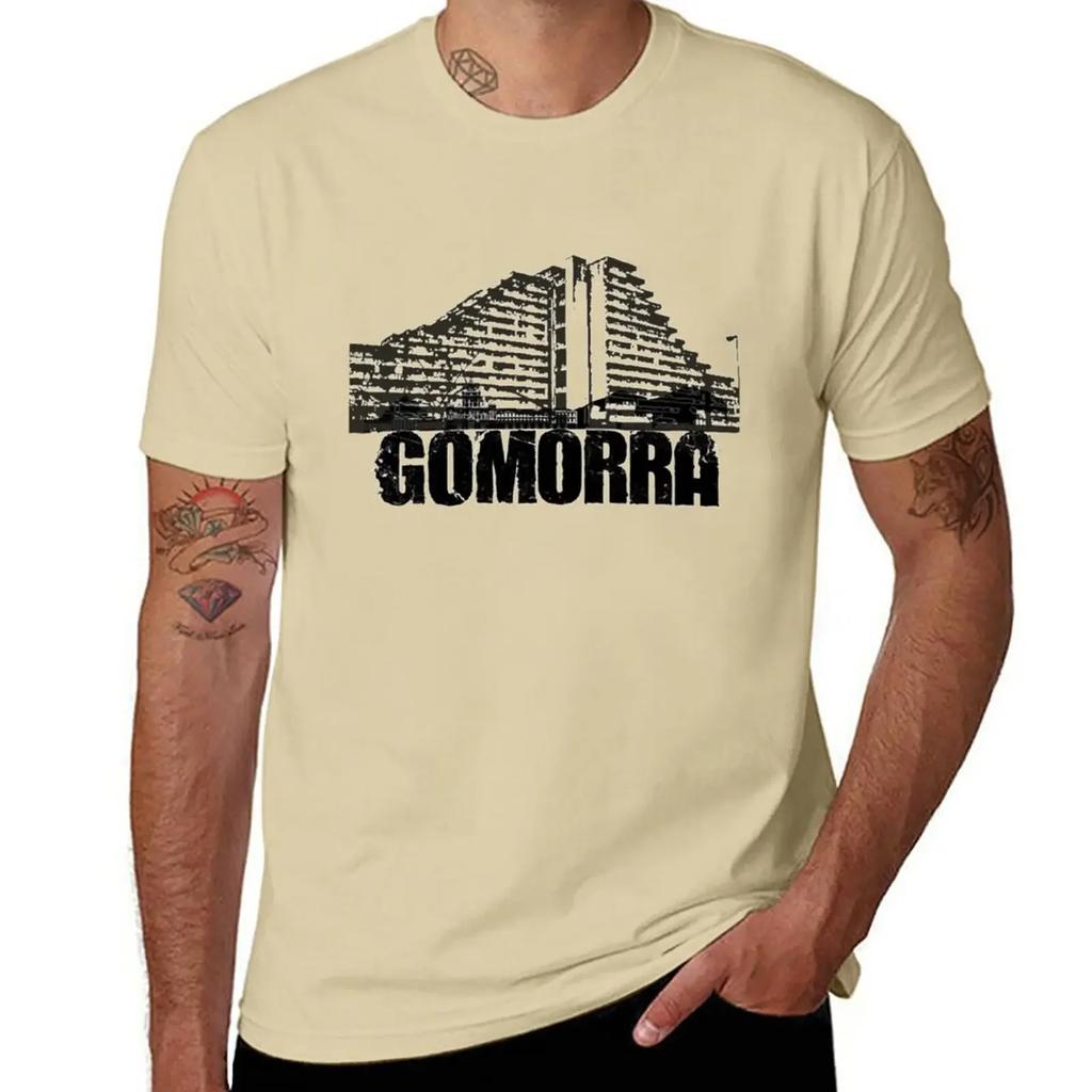 Gomorra T-Shirt ästhetische Kleidung Blanko lustige T-Shirts für Männer