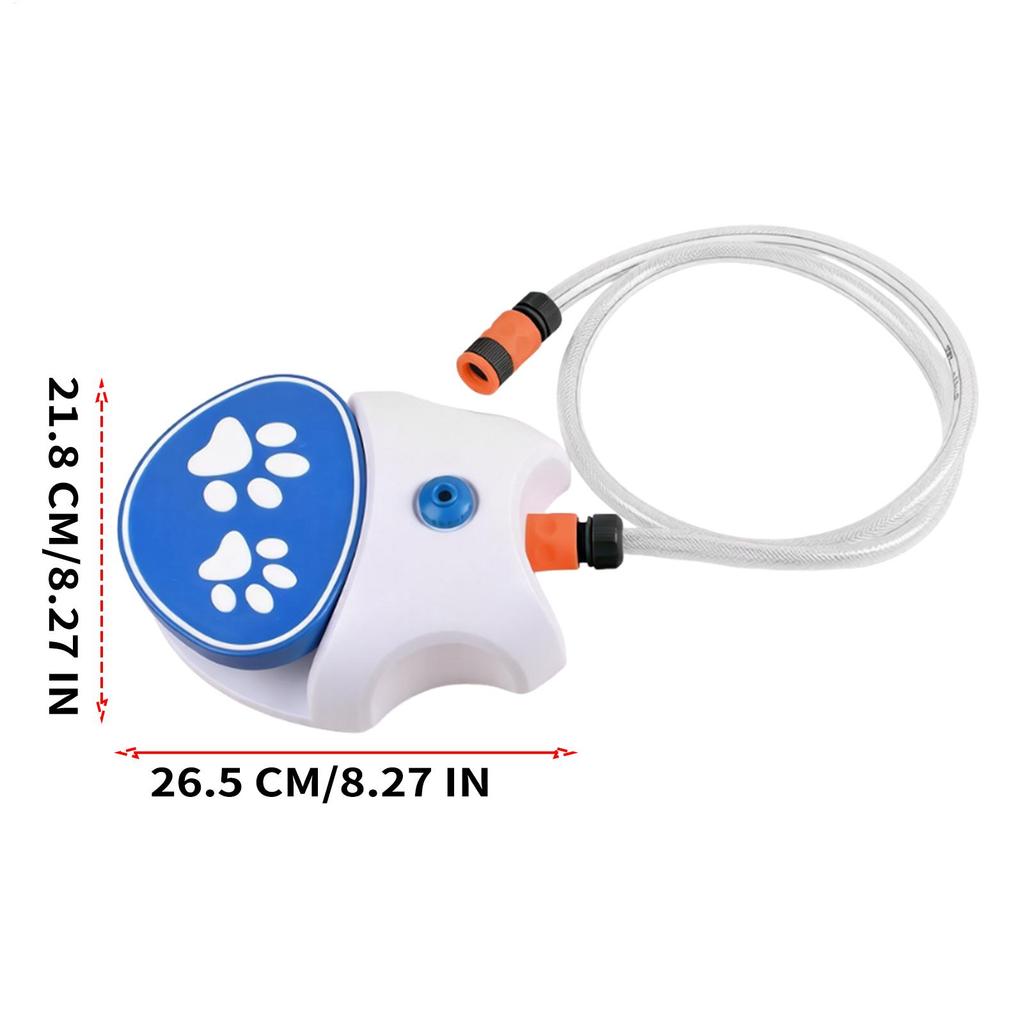 Step On Dog Water Fountain Pet Drinking Dispenser with 162cm Hose Dog Step On Sprinkler Water Pedal for Patio Garden Lawn Yard