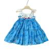 Girls' Summer Lace Trim Sling Dress - Vacation Style CM1257