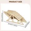 Hamster House and Habitat Small Pet Castle Home,Cage Accessories,Wood Animal Hideout Hut Play