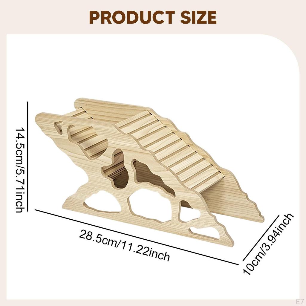 Hamster House and Habitat Small Pet Castle Home,Cage Accessories,Wood Animal Hideout Hut Play