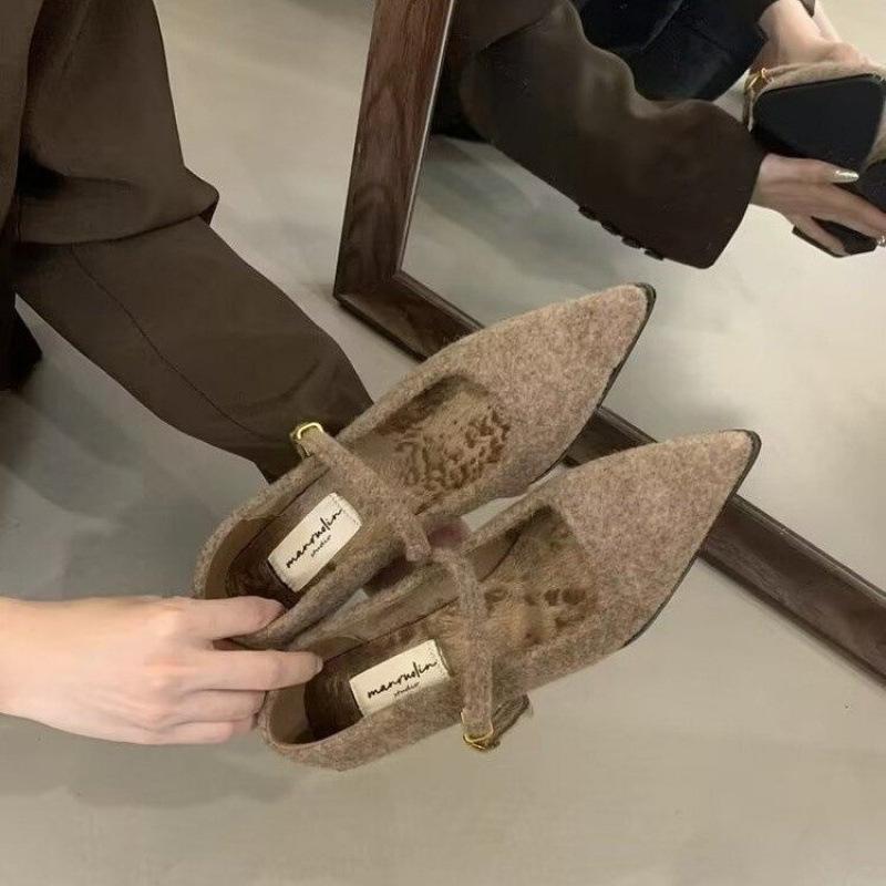 Fashion Hot Selling Spring and Summer New Style Buckle Pointed End New Fashionable Comfortable Elegant Casual Flat Women's Shoes Loafers