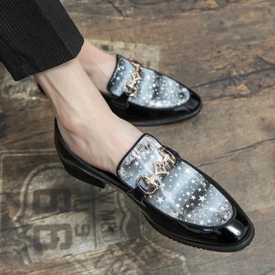 Fashion Italian Men's Shoes Colorful Colorful Loafers Men's Slip-on Driving Shoes Men's Nightclub Fashion Leather Shoes Wedding Shoes