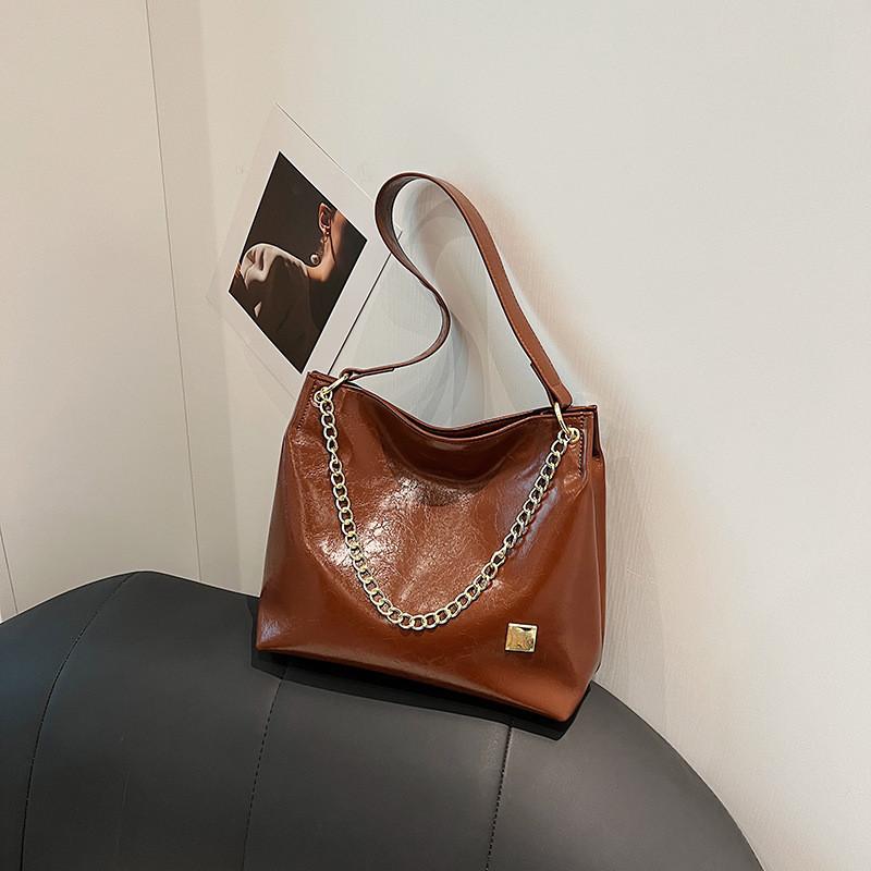 High-quality Urban Chic Pu Tote Bag For Women 2023 New Arrival коричневый