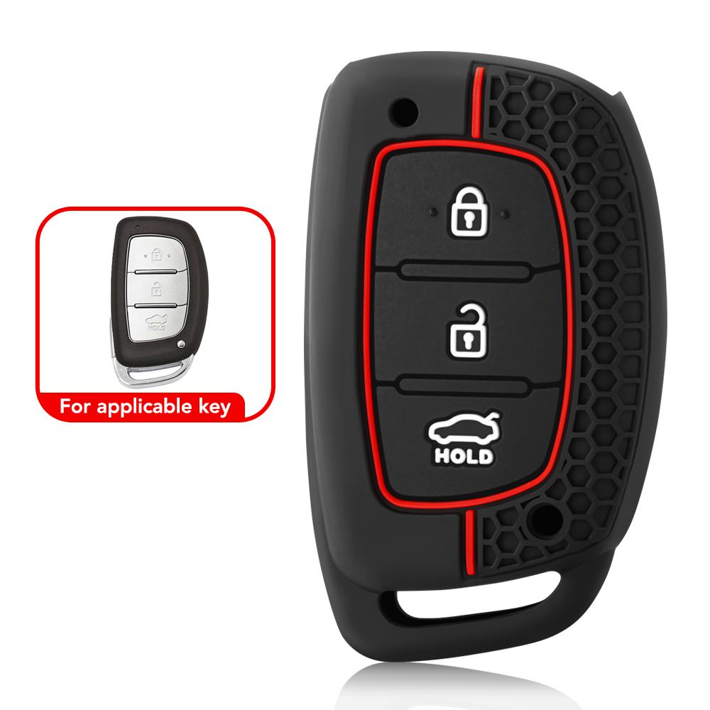 3 4 Silicone Car Key Case For Hyundai Ix35 I40 I20 I10 Tucson Elantra Creta Sonata Ioniq Accent Creata Smart Remote Fobs Cover
