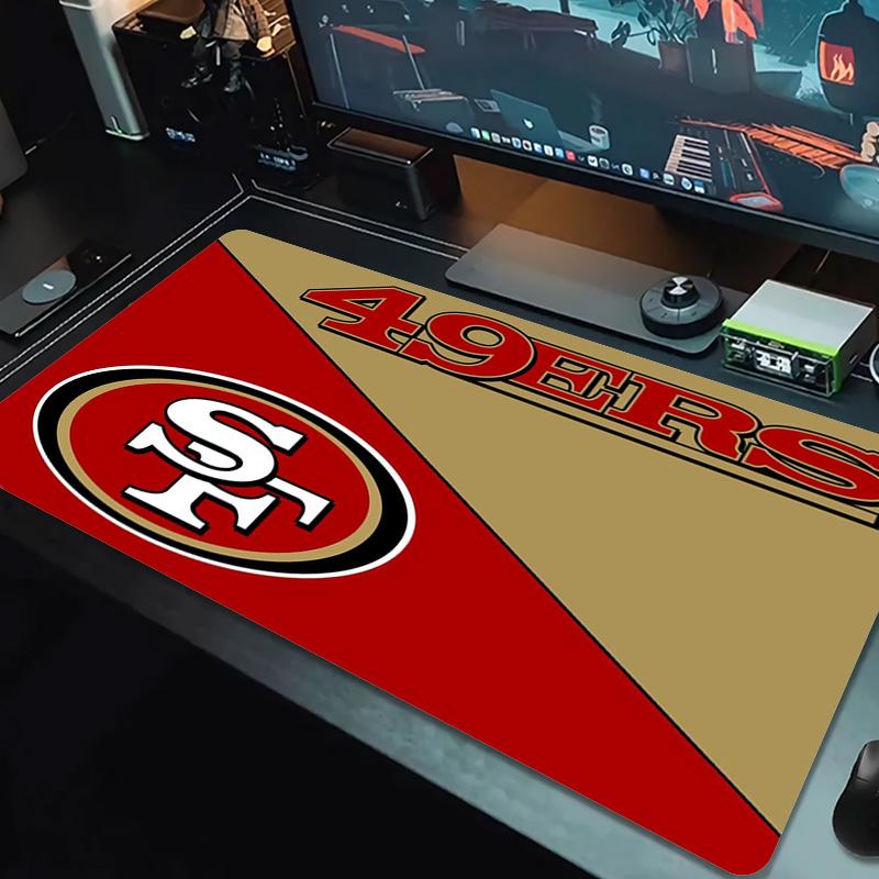 SF 49ers Color Mouse Pad Large Gaming Table Cushion Non-slip Laptop Tablet Big Mousepad XXL Mat Mini PC Playmat With Lock edge