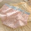 5Pcs Bowknot Lace Flower Panties Mid Waist Underwear for Women Soft Sweet Floral Briefs  Lady