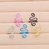 5Pcs Adjustable Knitting Loop Ring Crochet Loop Metal Yarn Guide Finger Holder