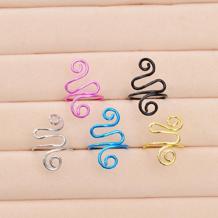 5Pcs Adjustable Knitting Loop Ring Crochet Loop Metal Yarn Guide Finger Holder