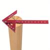 1PC Găsitor de centru Pătrat pentru prelucrarea lemnului 45/90 de grade Calibre de linie în unghi drept din aluminiu Scribe central pentru dulgher Riglă Instrument de măsurare a lemnului