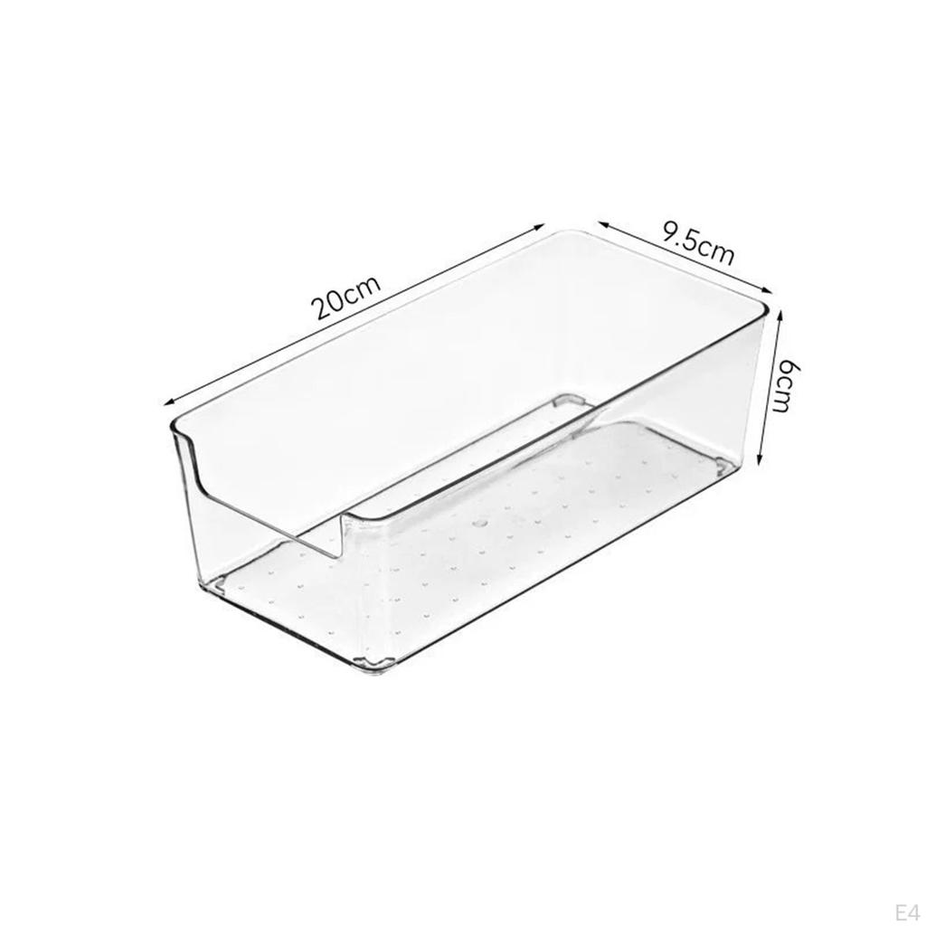 3 Pieces Acrylic Storage Box Desk Organizer Clear Drawer for Baby Products