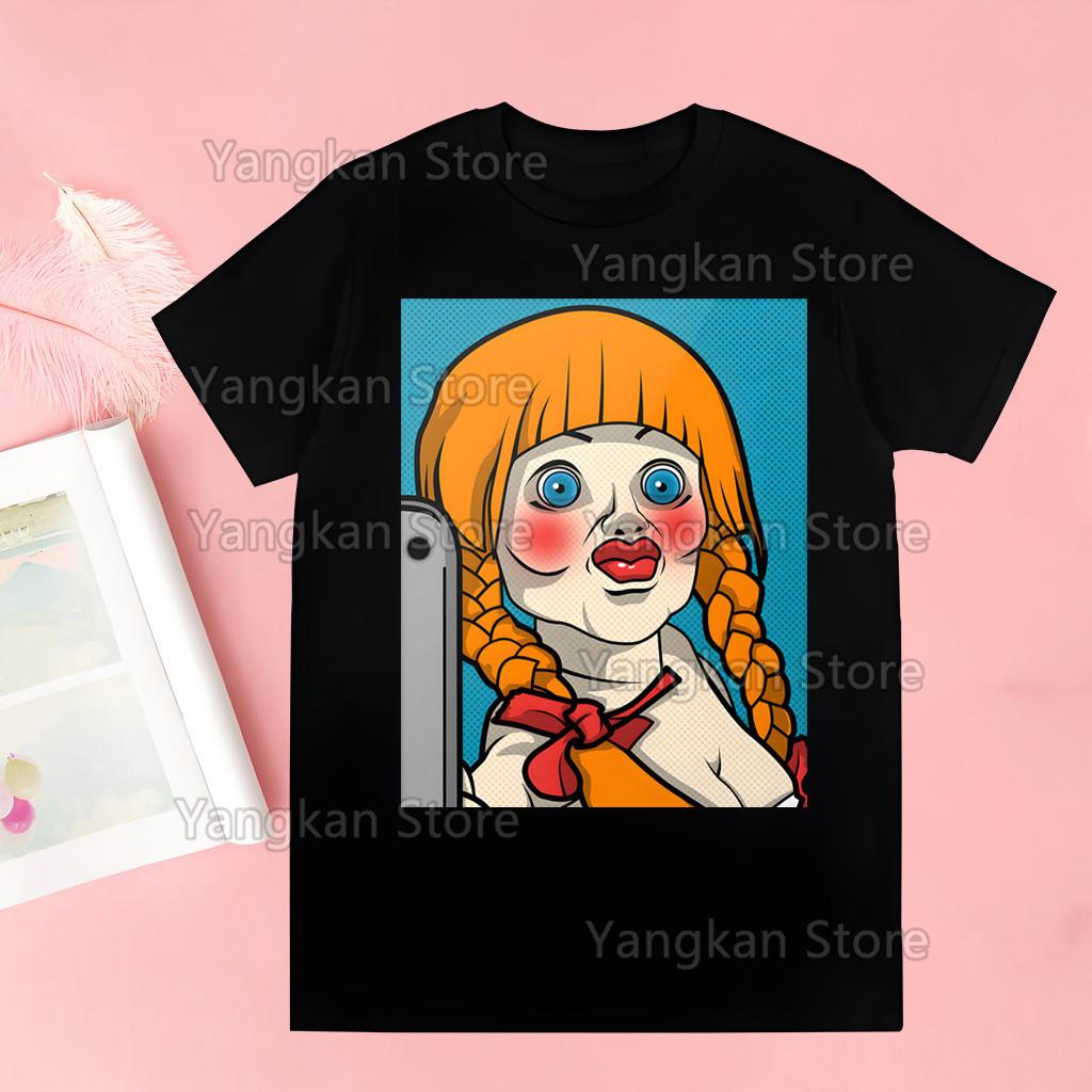 Annabelle Tops Summer Tops Graphic Tees Women Tshirt Clothes Girl T Shirt Drop Shipping