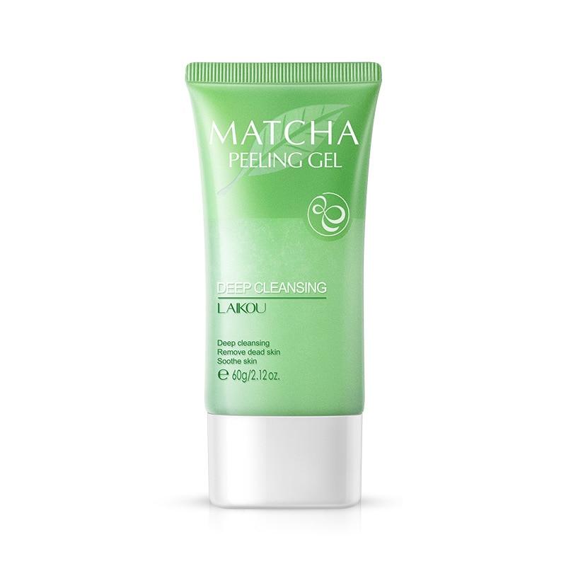 

Matcha Exfoliating Peeling Gel Facial Scrub Deep Cleansing Pores Moisturizing Nourishing Face Cream For Smooth Skin Care зелёный