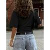Womens Spring Tops Summer Shirts for Women Casual Short Sleeve Ruched Design Relaxed Fit Womens Summer T Shirts