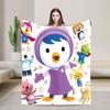 Loopy Pettys Crongs Eddys Pobys Cartoon Fuzzy blanket Pororos Throw blanket for  Sofa Bedding Lounge 200x150cm Bedspreads