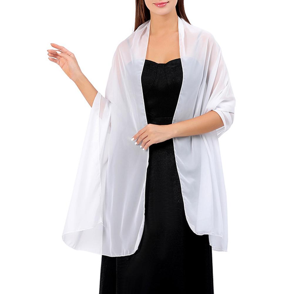 

Дышащий женский шарф из шифона, удобный, элегантный тёмно-синий