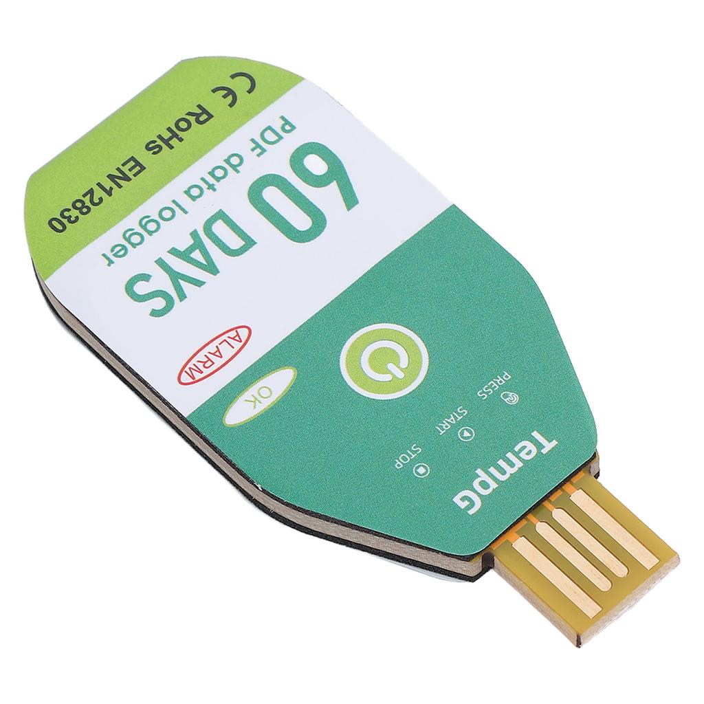 USB Temperature Data Logger Recorder IP67 Water Resistant Disposable PDF Temperature Data Logger