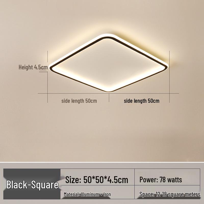 Sleek Round LED Ceiling Light - Modern Ultra-Thin for Bedroom, Living Room, Restaurant, or Study