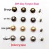 Alloy Pumpkin Pyramid Studs for DIY Accessories