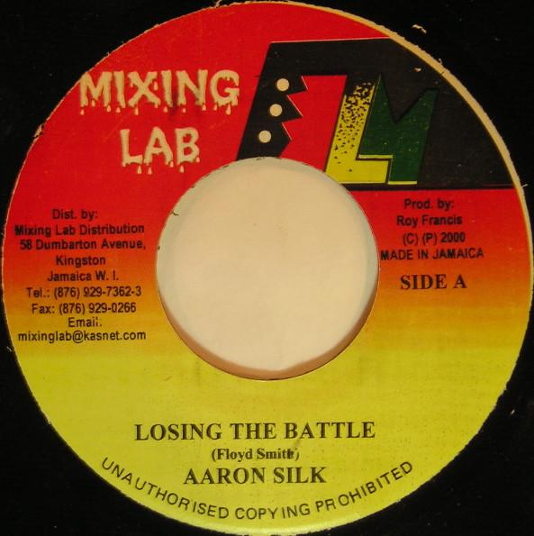 

7-дюймовая пластинка AARON SILK - Losing The Battle NONE Mixing Lab 2000 Япония Регги, Ска и Даб Б/У