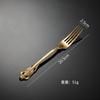 304 stainless steel knife, fork and spoon golden court steak western tableware soup more hotel gift four-piece set