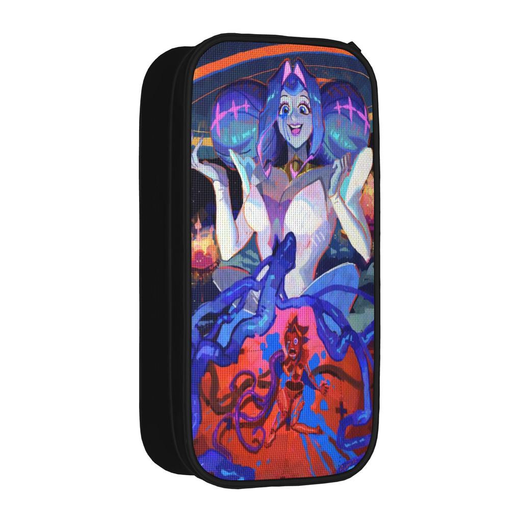 Large-capacity Pen Box K-Knights Of Guinevere School Supplies  Double Layer Pen Case Girl Make Up Bag Amazing Gift