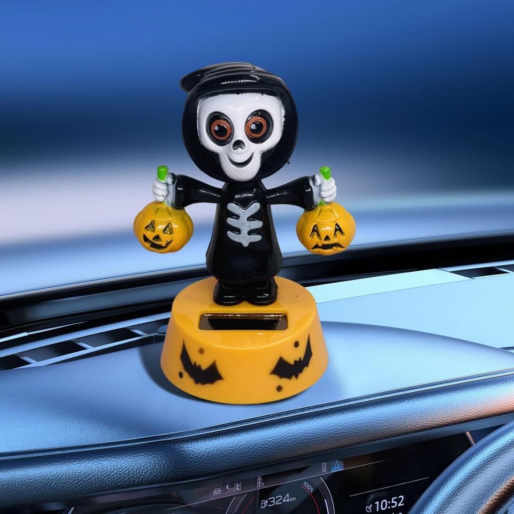 Solar Powered Dancing Figure, Car Swing Dance Toy - Halloween Anime Dashboard Decor for