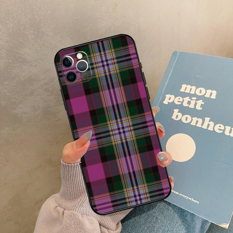 

Чехол Clan Stewart Dress Tartan Plaid для iPhone 17 Air, 16, 15, 14, 13, 12, 11 Pro Max, 12 mini, XR, 15, 16 Plus, 16e, Задняя крышка iPhone 13