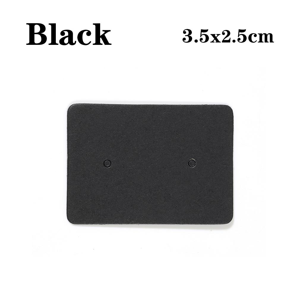 50-100 pièces 2,5x3,5 cm Boucles d'oreilles Carte Support d'affichage pour boucles d'oreilles Carte d'emballage Carton vierge Papier kraft Étiquette de prix pour bijoux DIY Cadeau