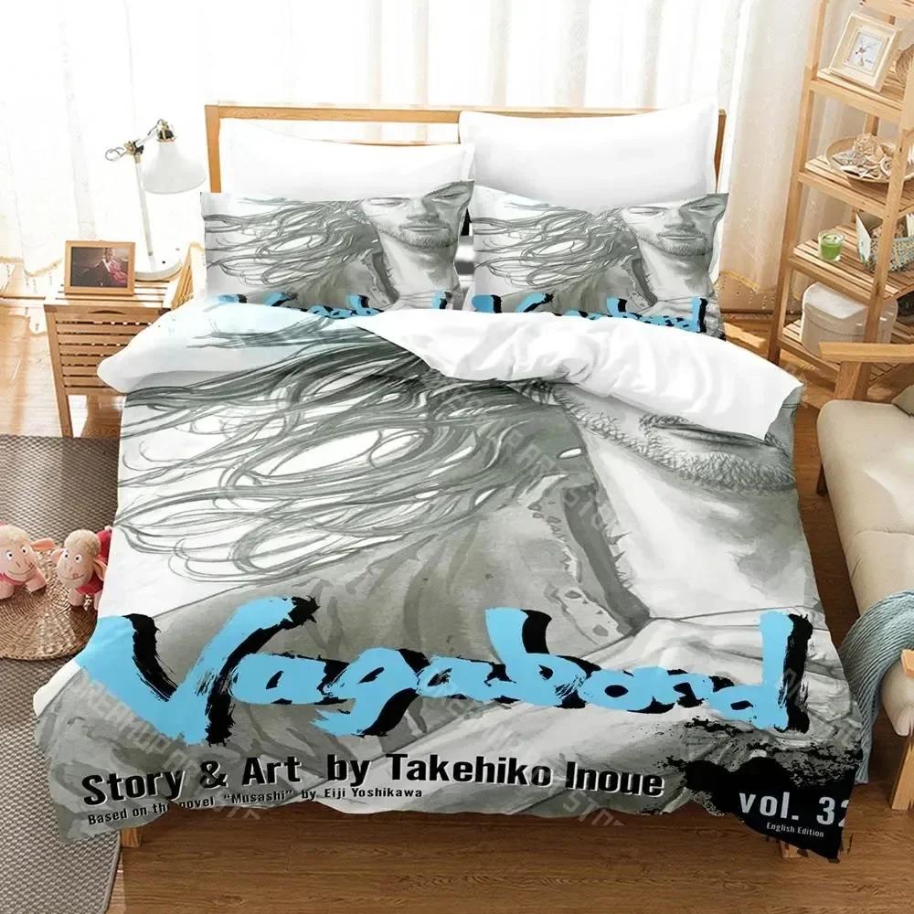 Vagabond Bedding Set Single Twin Full Queen King Size Bed Set Aldult Kid Bedroom Duvetcover Sets 3D  Anime bed sheet set