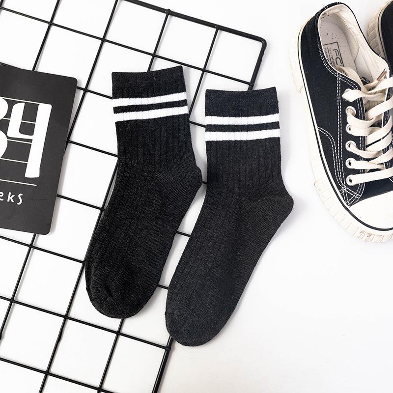 10 Pairs of Men's Autumn and Winter Business Leisure Versatile Classic Smoke A Parallel Bar Sweat Absorber Deodorant Tube Socks