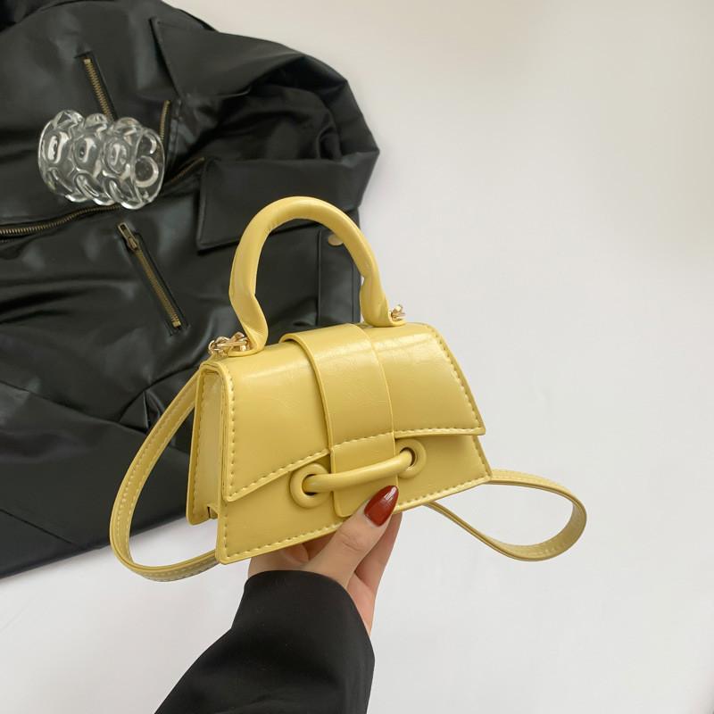 Chic Minimalist Stylish Handbag In Black White Orange Yellow Or Khaki Perfect For Everyday Use