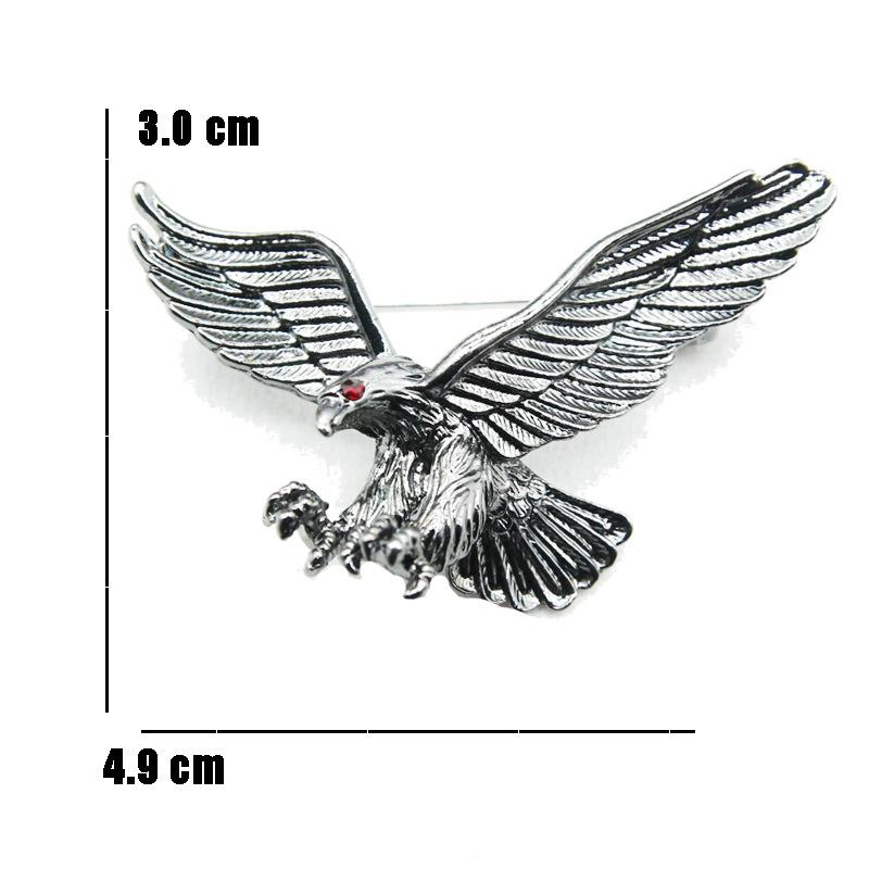 Men Vintage Eagle Pin Brooches Decoration Corsage Badge Jewelry Gifts