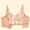 Adjustable Bra for Summer Thin Underwear with Gathered Upper Support To Prevent Sagging and Fishbone Design Without Steel Rings