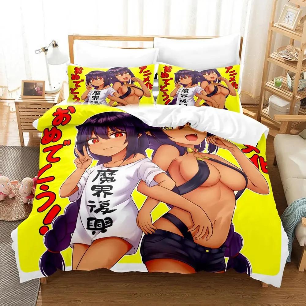 Comforter Anime Great Jahy Will Not Be Defeate Bedding Set Bed Set Comforter King Queen Size Boys Adult