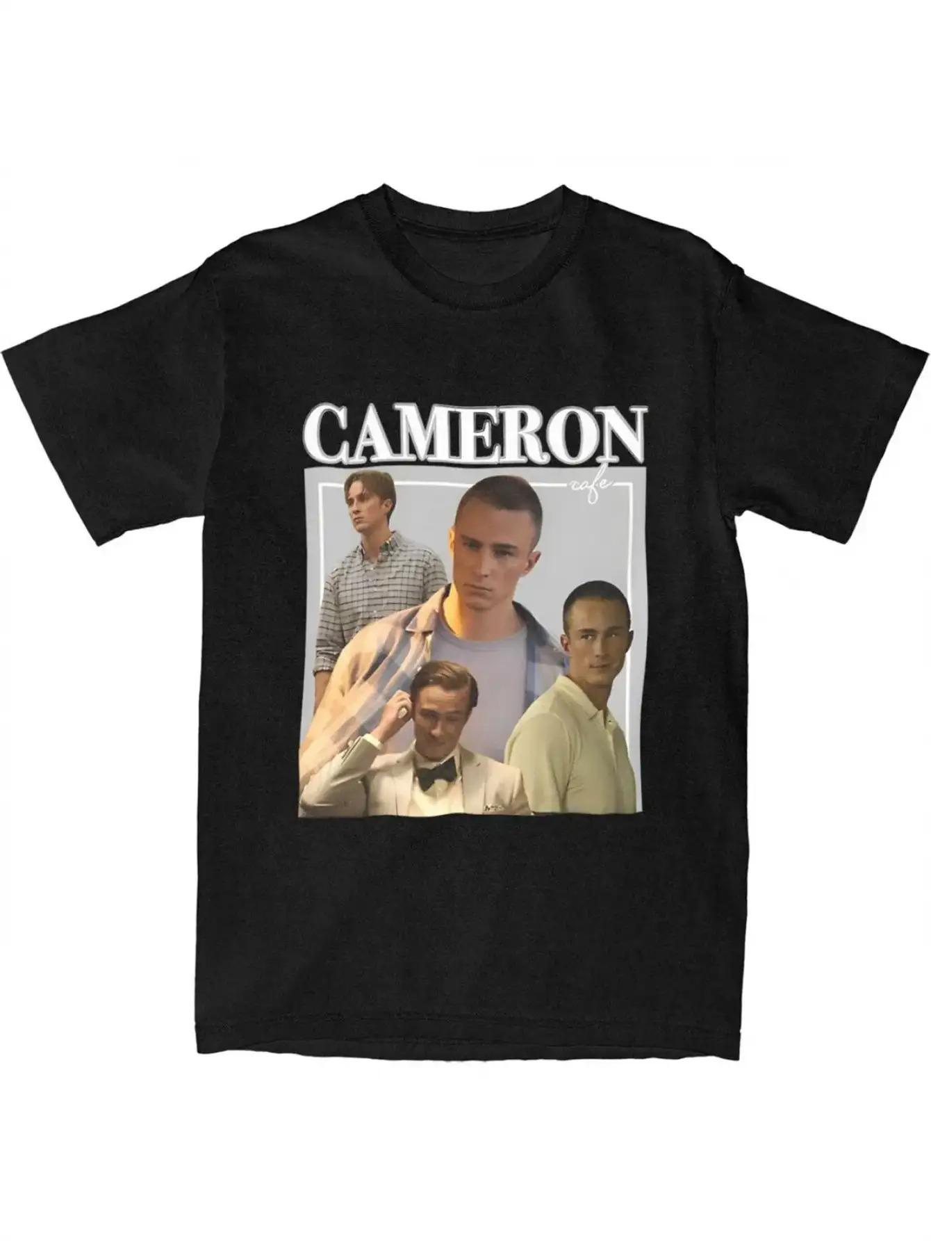 

Men s Rafe Cameron Graphic T-Shirt- Black Oversized Y2K Tee with Bold CAMERON Text XXL