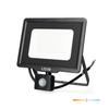LED Floodlight with Motion Sensor 50W 4000K IP65 Black
