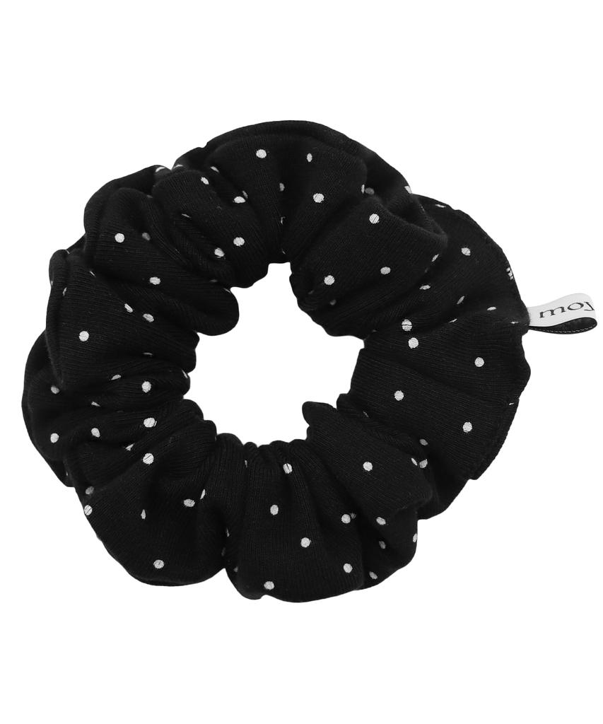 Moyora Dot Mini Hair Scrunchie [Black]