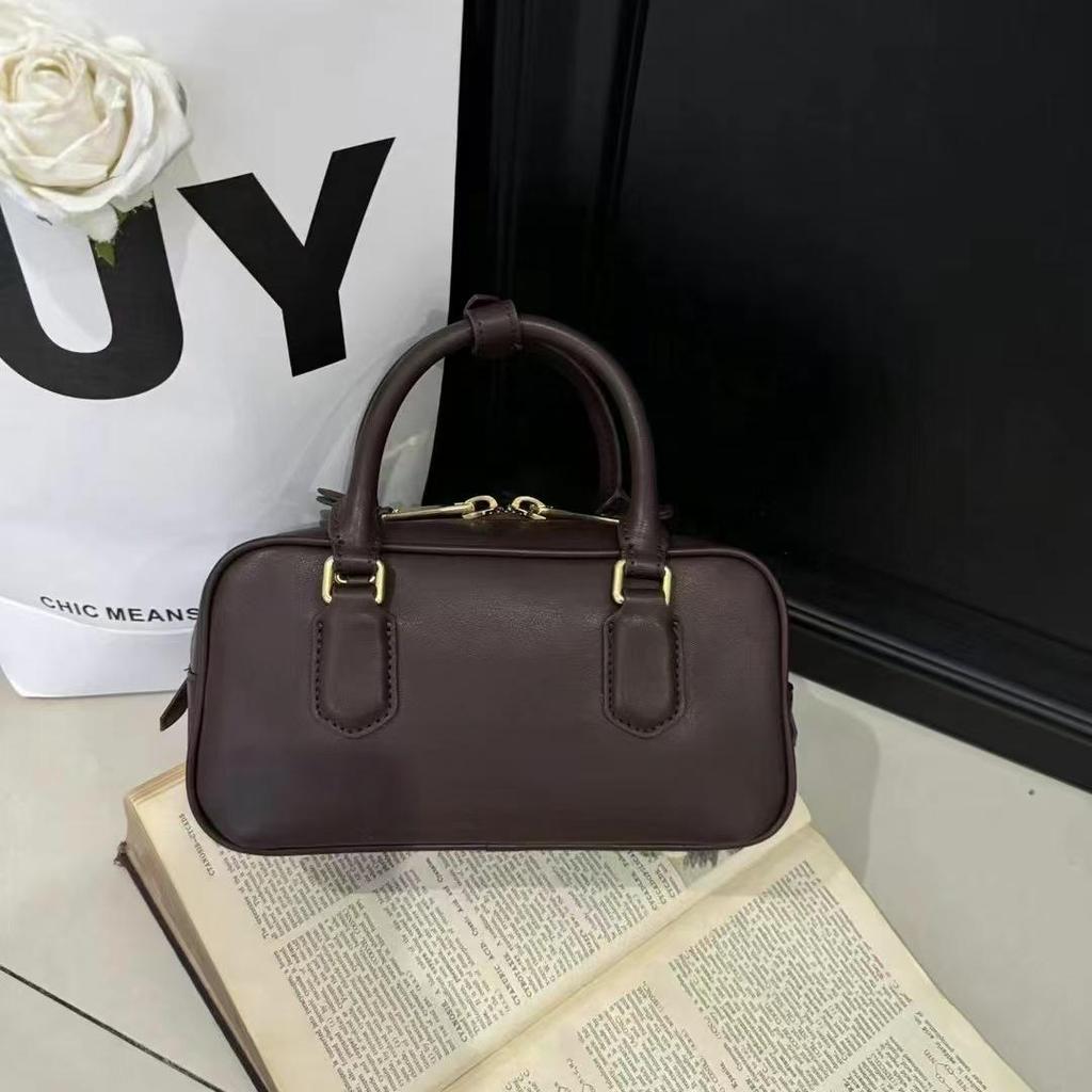 2023 Women's Retro Boston Bowling Shoulder Bag - Autumn & Winter Collection
